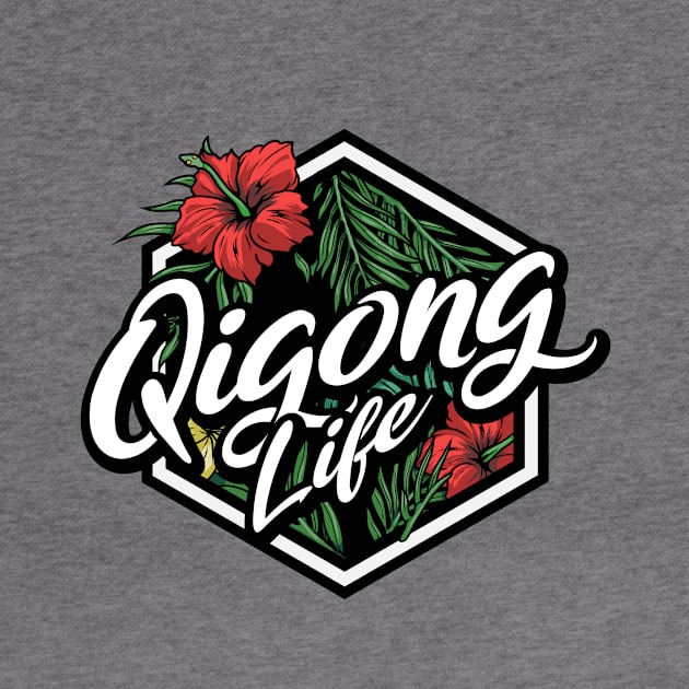 Floral Badge Qigong Life by walaodesigns